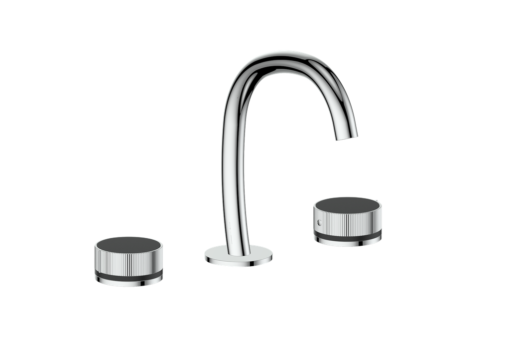 Vogt Mond 8" C.C. Lavatory Faucet With Pop-Up Drain - Moon Handle - BF.M1.1331