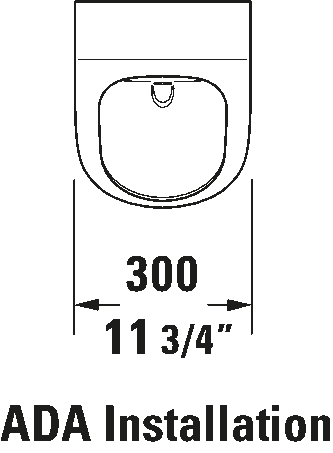Duravit ME by Starck Wall-Mounted Rimless Urinal