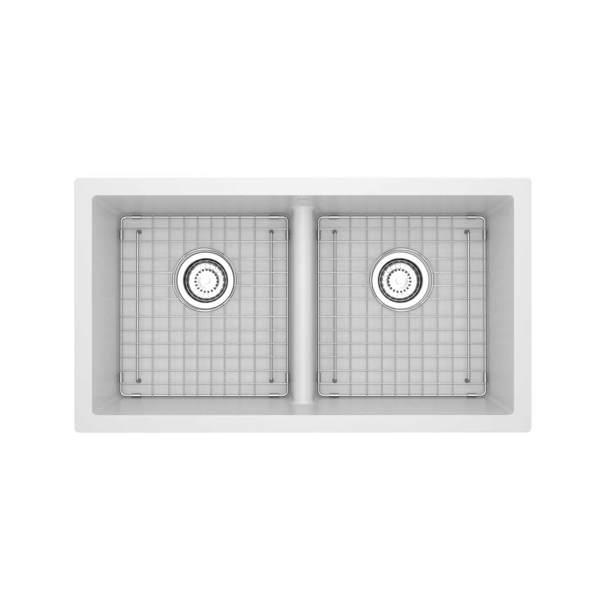 Riobel Fonsa 33" Quartz Double Bowl Undermount Kitchen Sink