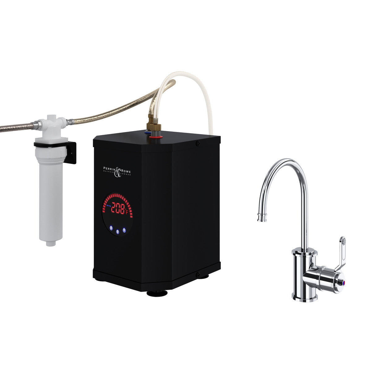Perrin & Rowe Armstrong Hot Water And Kitchen Filter Faucet Complete Kit 0.5 GPM