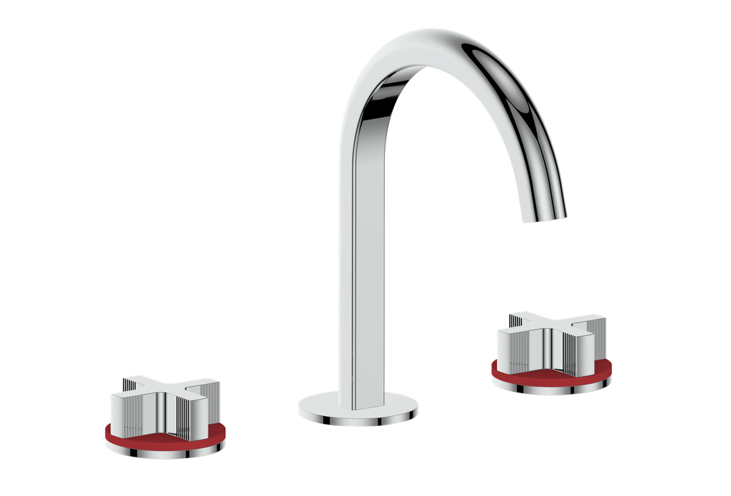 Vogt Mond 8" C.C. Lavatory Faucet With Pop-Up Drain - Cross Handle