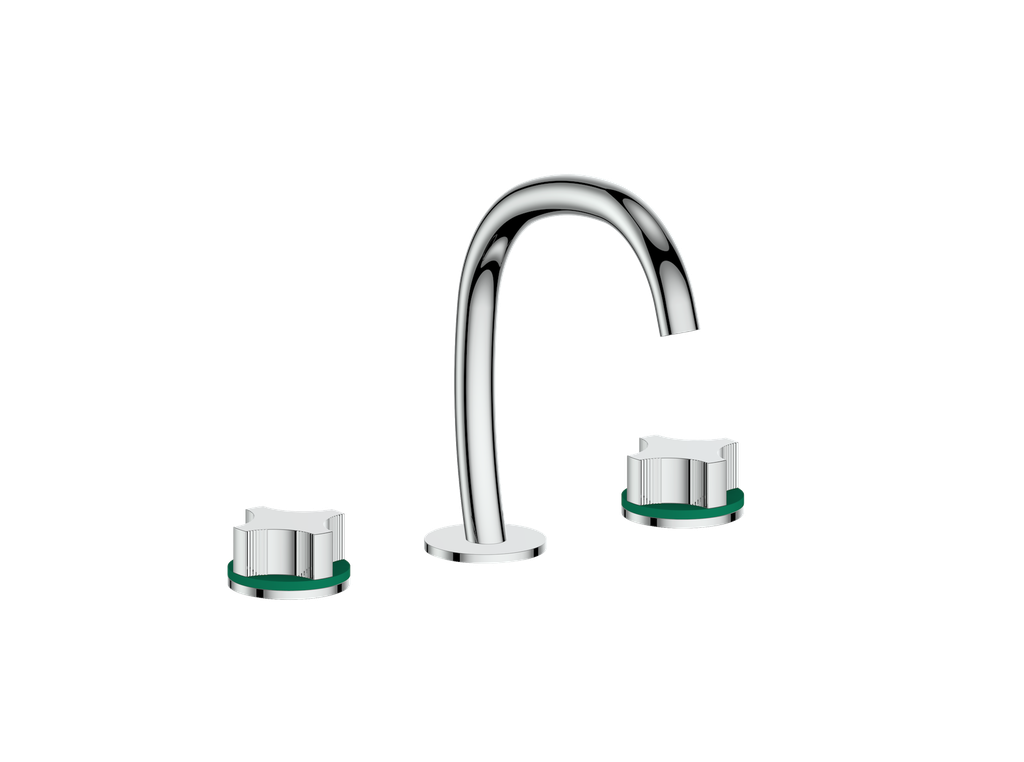 Vogt Mond 8" C.C. Lavatory Faucet With Pop-Up Drain - Crescent Handle - BF.M2.1331