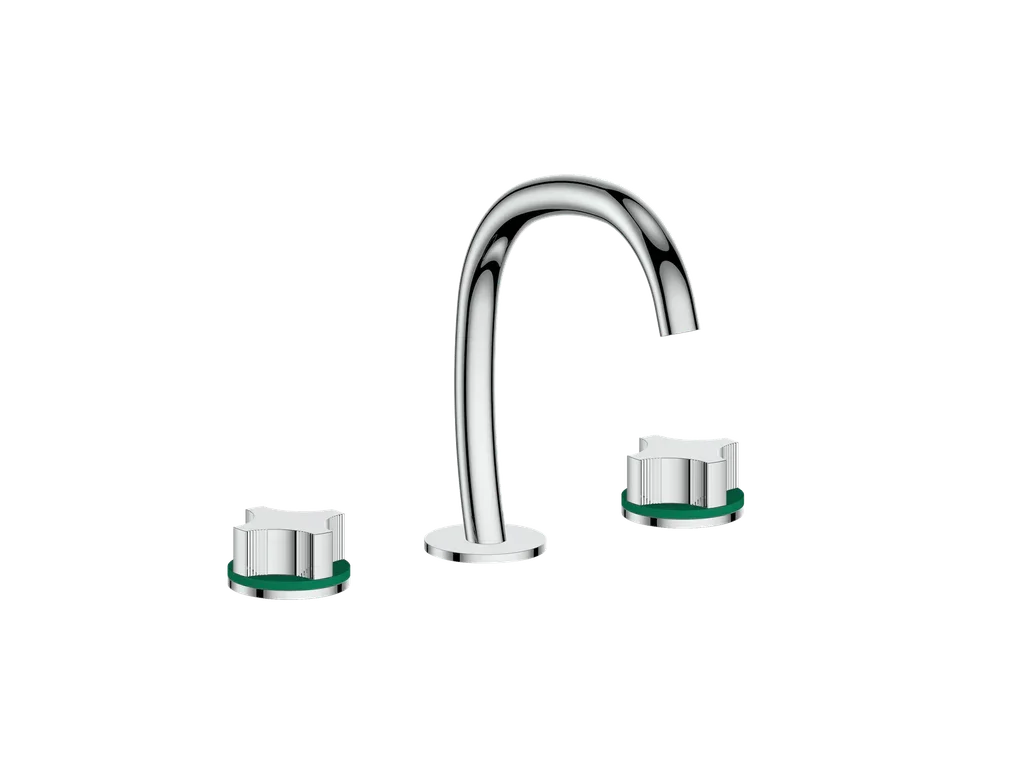 Vogt Mond 8" C.C. Lavatory Faucet With Pop-Up Drain - Crescent Handle - BF.M2.1331
