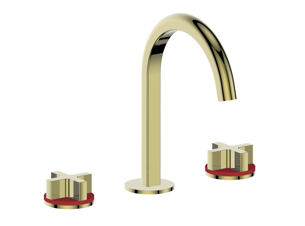 Vogt Mond 8" C.C. Lavatory Faucet With Pop-Up Drain - Cross Handle