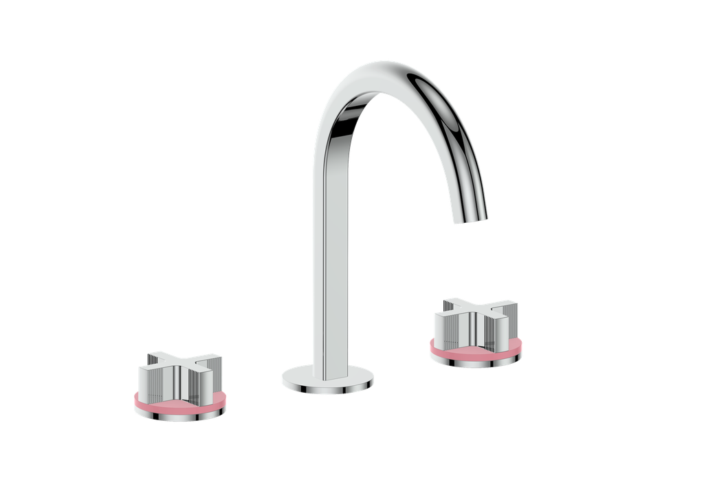 Vogt Mond 8" C.C. Lavatory Faucet With Pop-Up Drain - Cross Handle