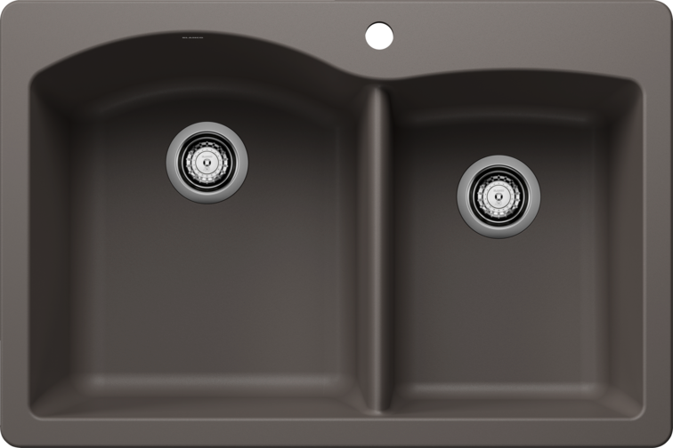 Blanco Diamond 1¾ Bowl Silgranit Dual Mount Kitchen Sink