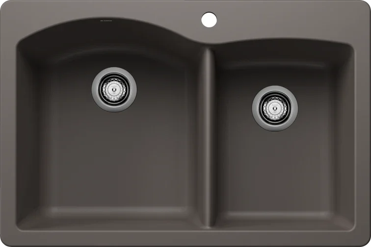 Blanco Diamond 1¾ Bowl Silgranit Dual Mount Kitchen Sink