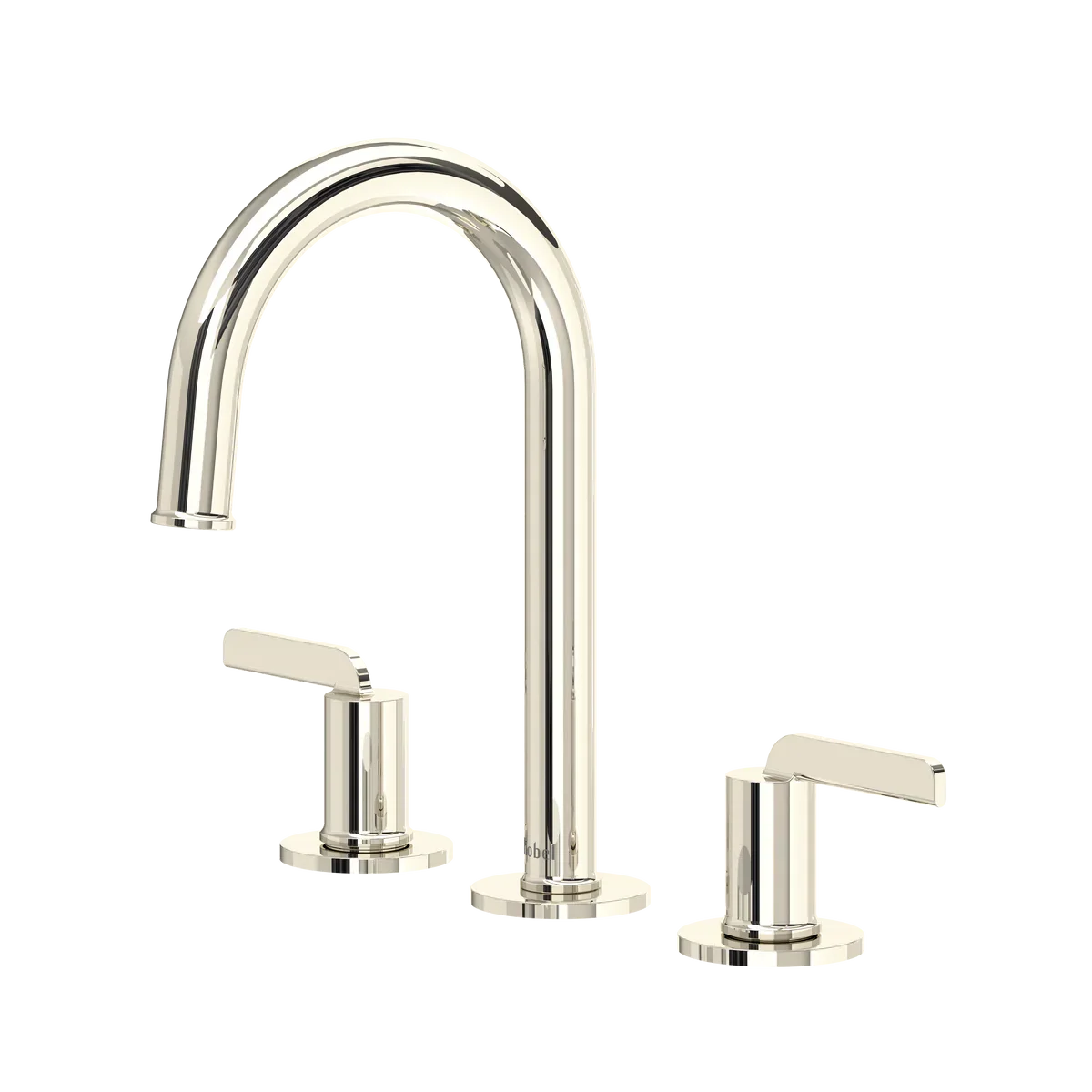 Riobel Authentica Widespread Lavatory Faucet With C-Spout & Push Drain 1.2 GPM