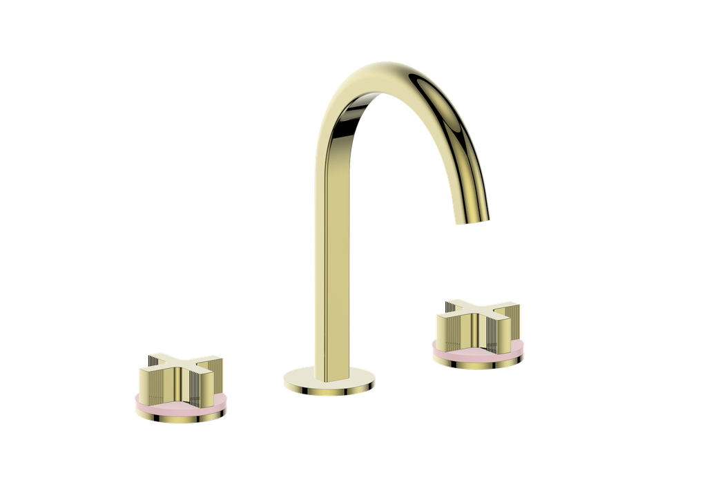 Vogt Mond 8" C.C. Lavatory Faucet With Pop-Up Drain - Cross Handle