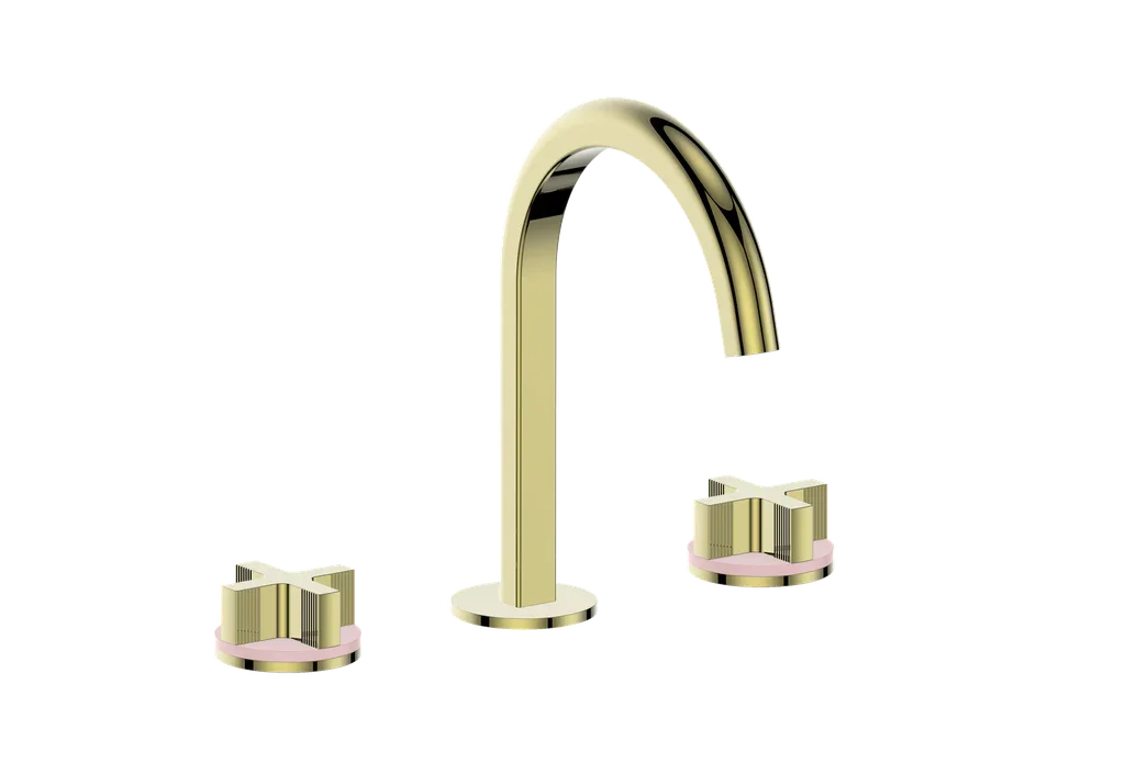Vogt Mond 8" C.C. Lavatory Faucet With Pop-Up Drain - Cross Handle