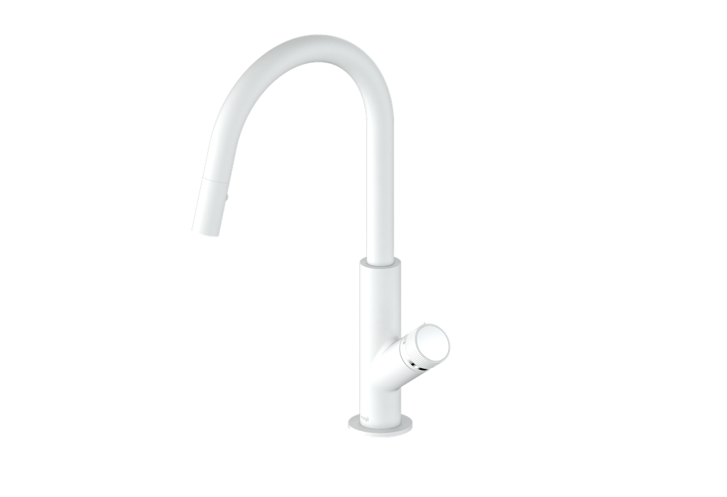 Vogt Mond 16" Kitchen Faucet in Matte White, KF.16M1.1504.MW