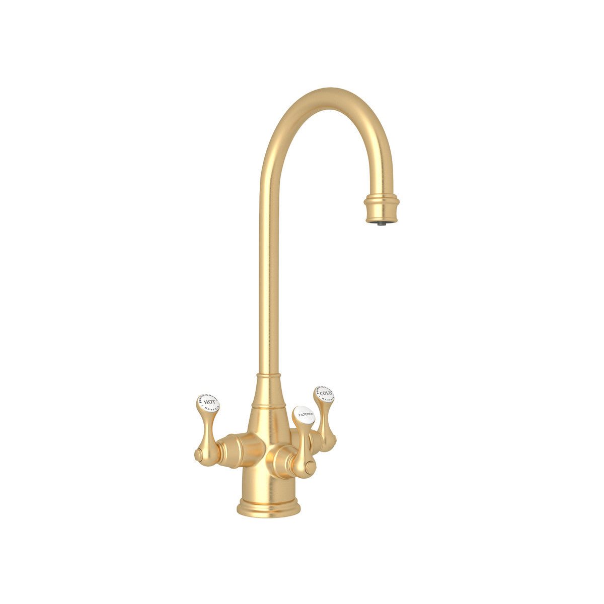 Perrin & Rowe Georgian Era Filtration 3-Lever Bar And Food Prep Faucet 1.5 GPM