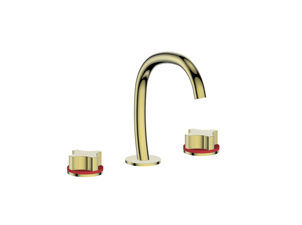 Vogt Mond 8" C.C. Lavatory Faucet With Pop-Up Drain - Crescent Handle - BF.M2.1331