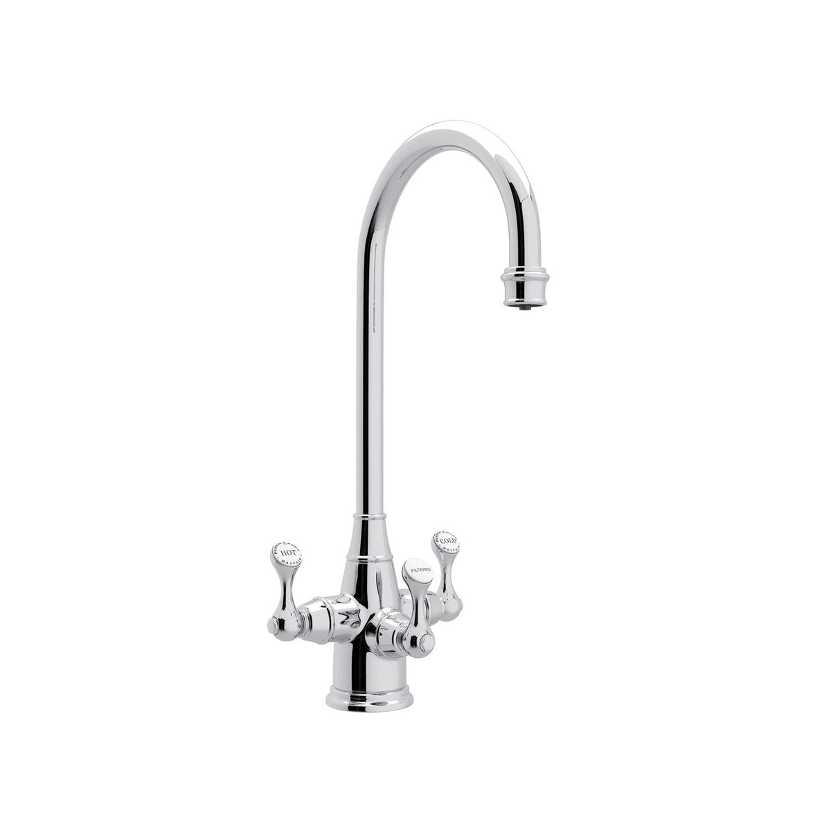 Perrin & Rowe Georgian Era Filtration 3-Lever Bar And Food Prep Faucet 1.5 GPM