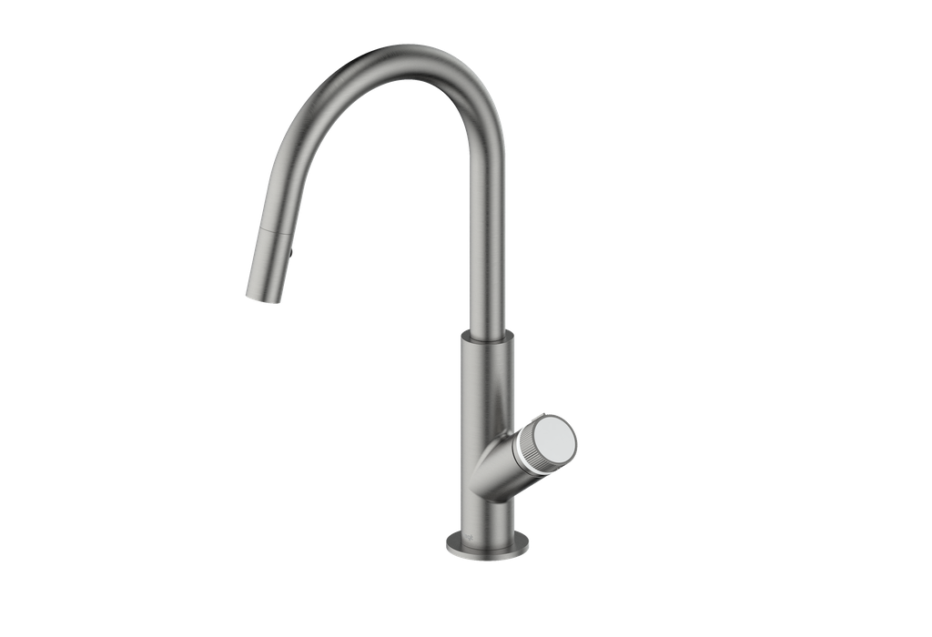 Vogt Mond 16" Kitchen Faucet in Gun Metal, KF.16M1.1504.GM