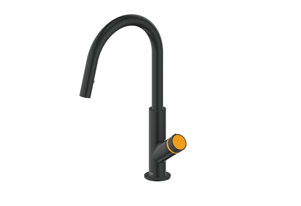 Vogt Mond 16" Kitchen Faucet in Matte Black, KF.16M1.1504.MB