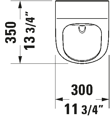 Duravit ME by Starck Wall-Mounted Rimless Urinal