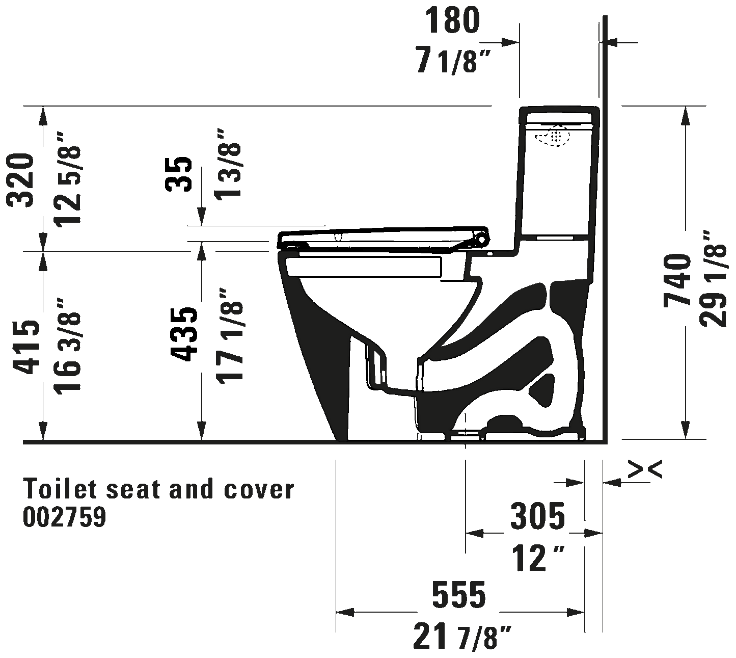 Duravit D-Neo PRO Series Rimless Elongated ADA Compliant One-Piece Toilet 1.28 GPF