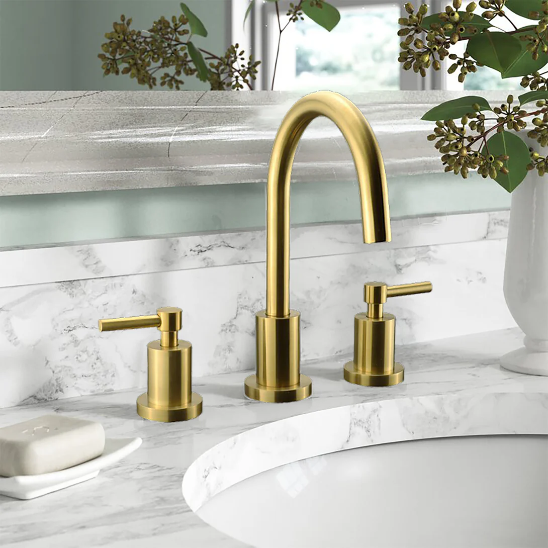 Kodaen Elegante Three Holes Widespread Bathroom Faucet