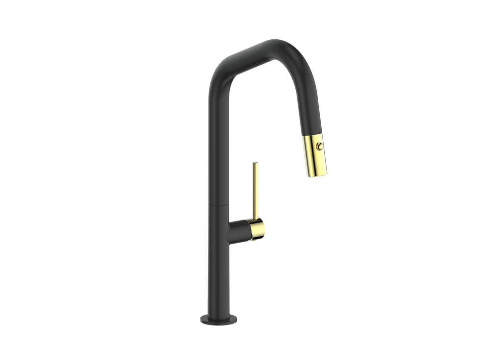 Vogt Dornbirn Pull Down 16" Kitchen Faucet With Angular Spout