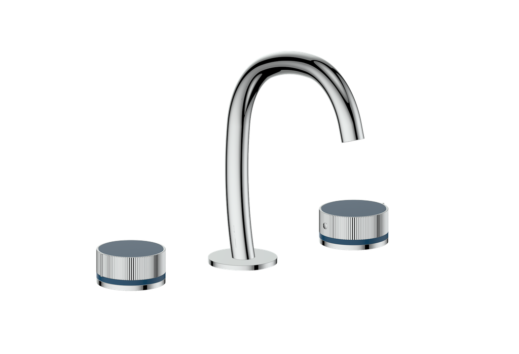 Vogt Mond 8" C.C. Lavatory Faucet With Pop-Up Drain - Moon Handle - BF.M1.1331