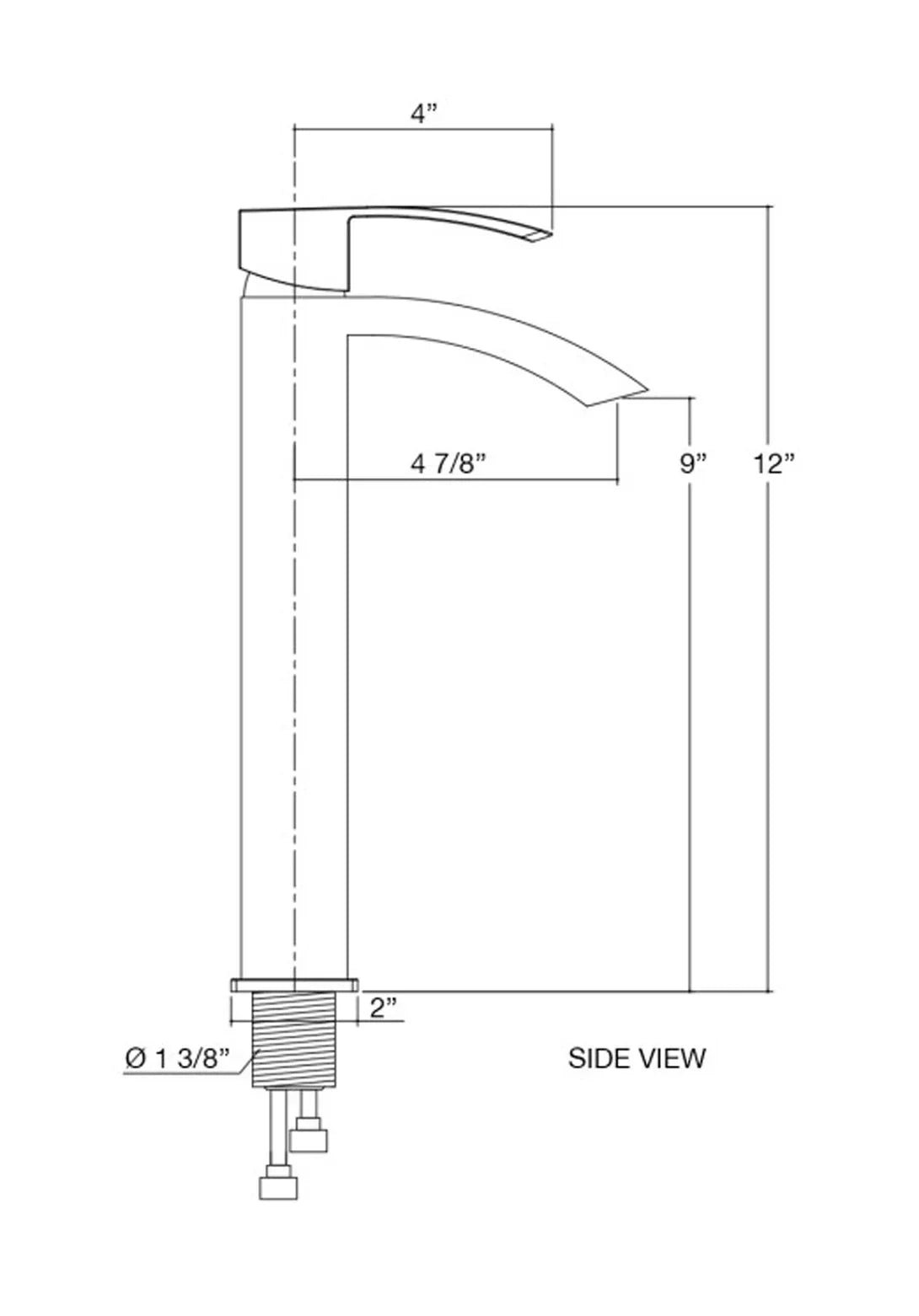 Kodaen Satro Vessel Sink Bathroom Faucet