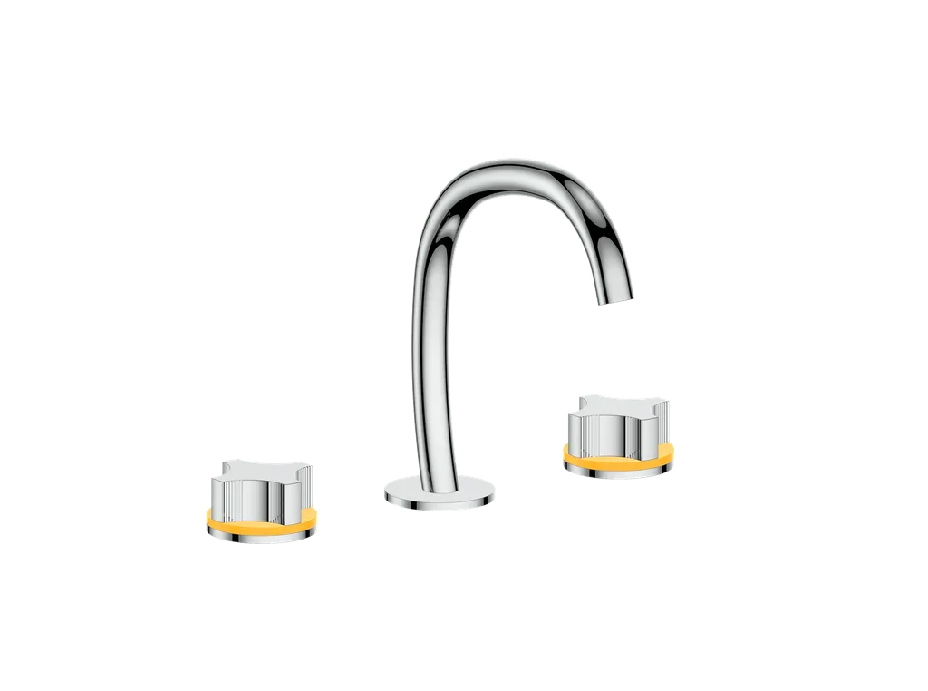 Vogt Mond 8" C.C. Lavatory Faucet With Pop-Up Drain - Crescent Handle - BF.M2.1331