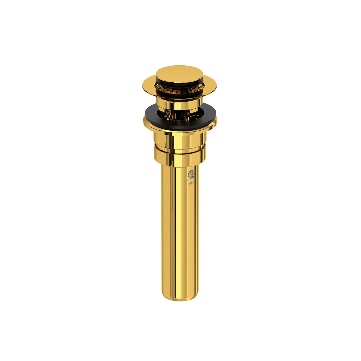 Perrin & Rowe Lavatory Push Drain With Overflow With 5 Inch Tailpiece - U.0127DOF