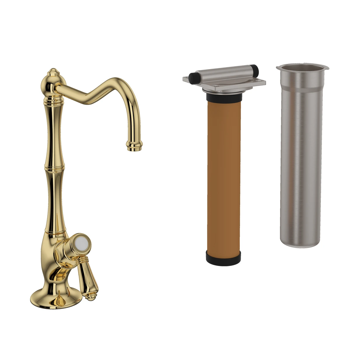 Rohl Acqui Filter Kitchen Faucet Kit Lever Handles AKIT1435LM-2