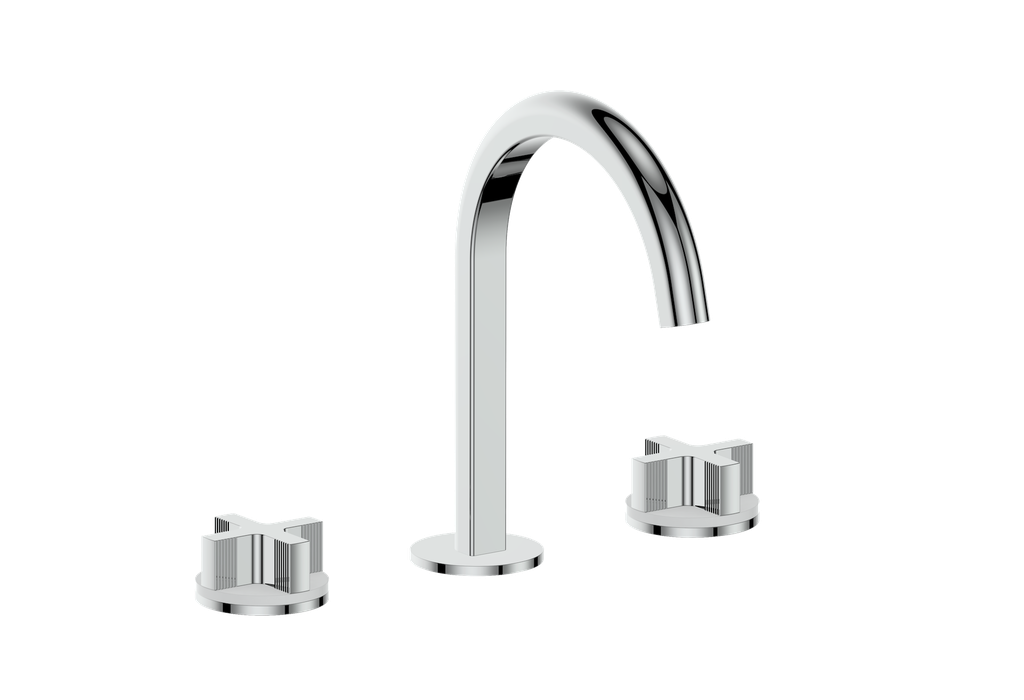 Vogt Mond 8" C.C. Lavatory Faucet With Pop-Up Drain - Cross Handle