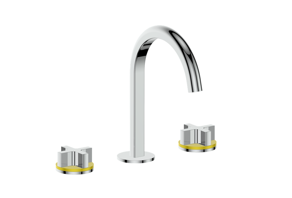 Vogt Mond 8" C.C. Lavatory Faucet With Pop-Up Drain - Cross Handle
