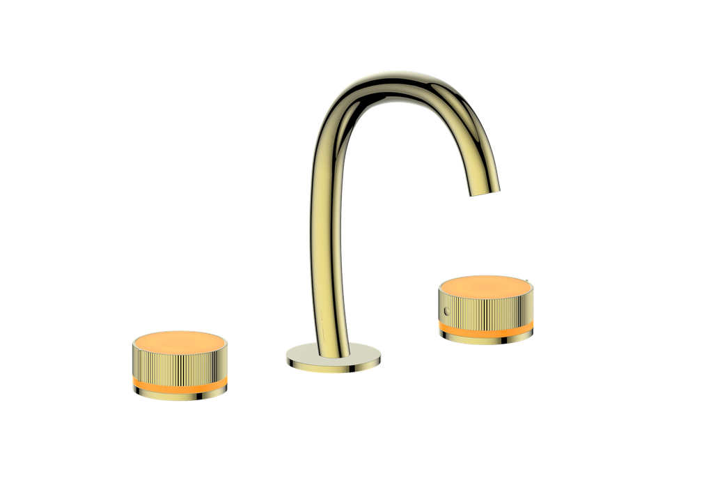 Vogt Mond 8" C.C. Lavatory Faucet With Pop-Up Drain - Moon Handle - BF.M1.1331