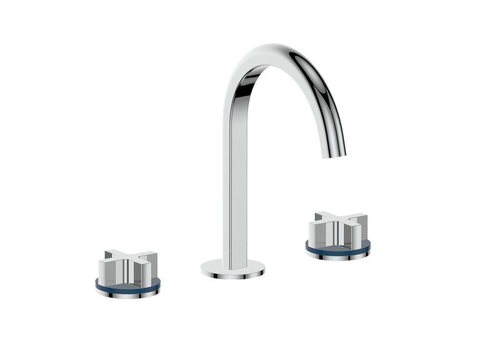 Vogt Mond 8" C.C. Lavatory Faucet With Pop-Up Drain - Cross Handle