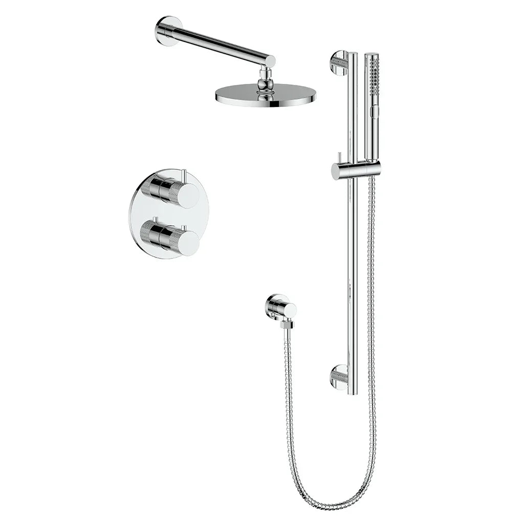 Vogt Drava 2-Way Thermostatic Shower System with Rough-In Valve