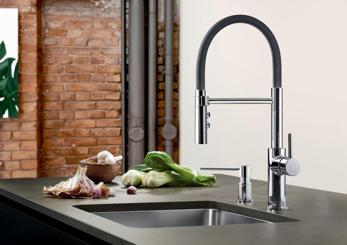 Blanco Catris Flexo Semi-Pro Pull-Down Faucet Dual Spray 1.5 GPM