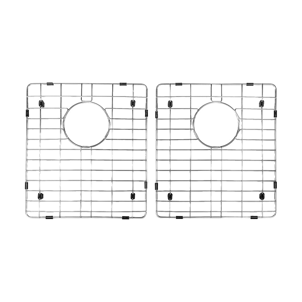 Vogt Lavanttal 16-Gauge Undermount Double-Bowl Stainless Steel Kitchen Sink with Bottom Grid - KS.3418.L16R-64