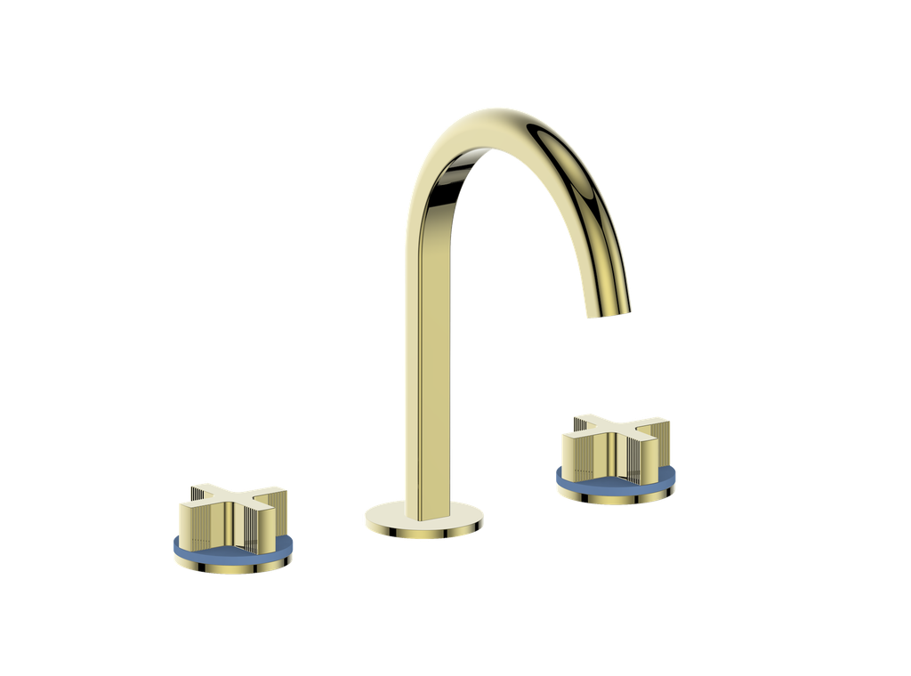 Vogt Mond 8" C.C. Lavatory Faucet With Pop-Up Drain - Cross Handle