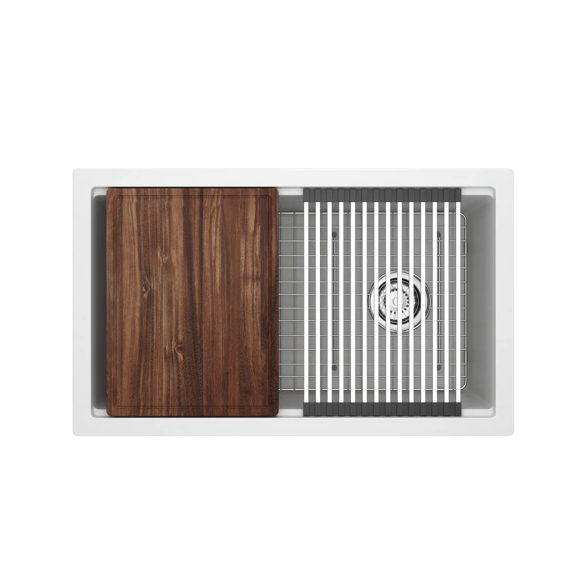 Riobel Fonsa 30" Quartz Chef/Workstation Sink With Accessories