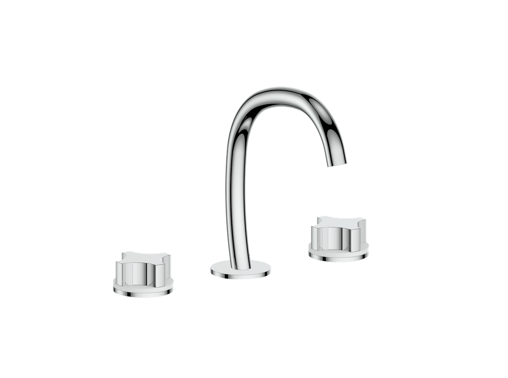 Vogt Mond 8" C.C. Lavatory Faucet With Pop-Up Drain - Crescent Handle - BF.M2.1331