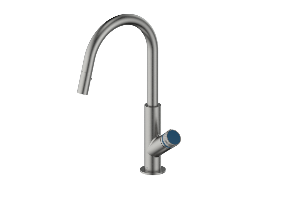 Vogt Mond 16" Kitchen Faucet in Gun Metal, KF.16M1.1504.GM