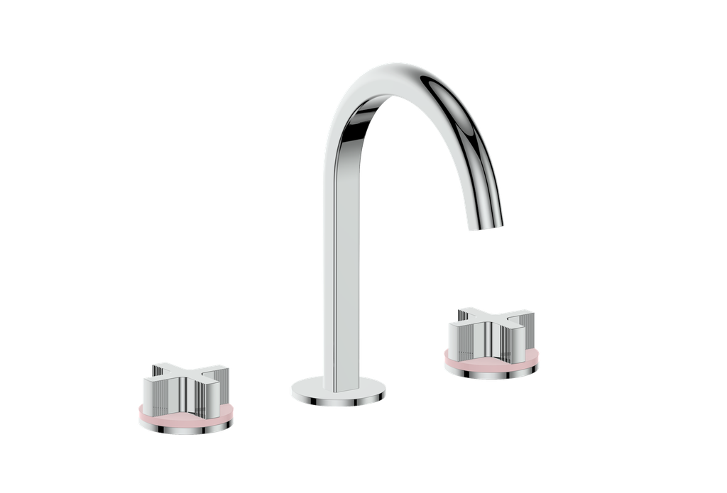 Vogt Mond 8" C.C. Lavatory Faucet With Pop-Up Drain - Cross Handle