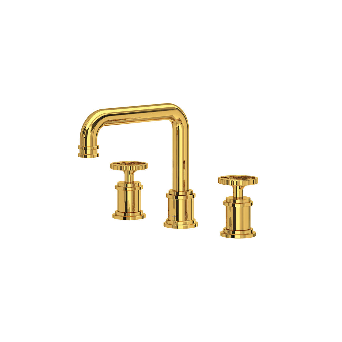 Perrin & Rowe Armstrong Widespread Lavatory Faucet With U-Spout - Wheel Handle