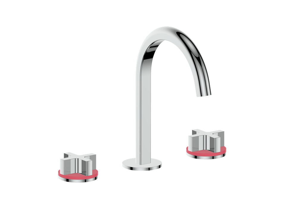 Vogt Mond 8" C.C. Lavatory Faucet With Pop-Up Drain - Cross Handle