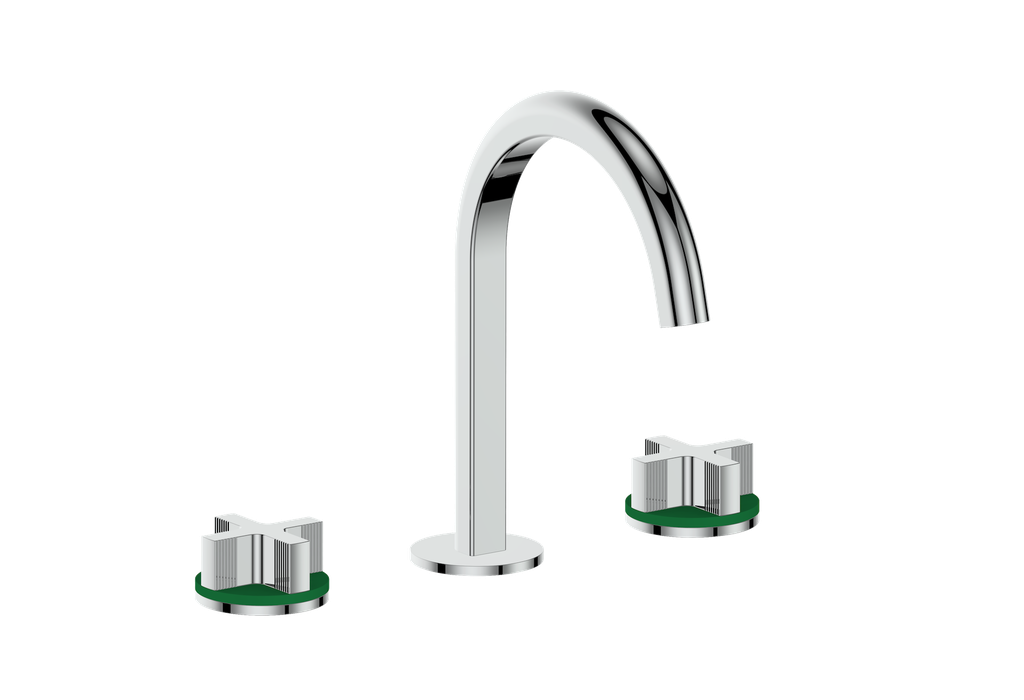 Vogt Mond 8" C.C. Lavatory Faucet With Pop-Up Drain - Cross Handle