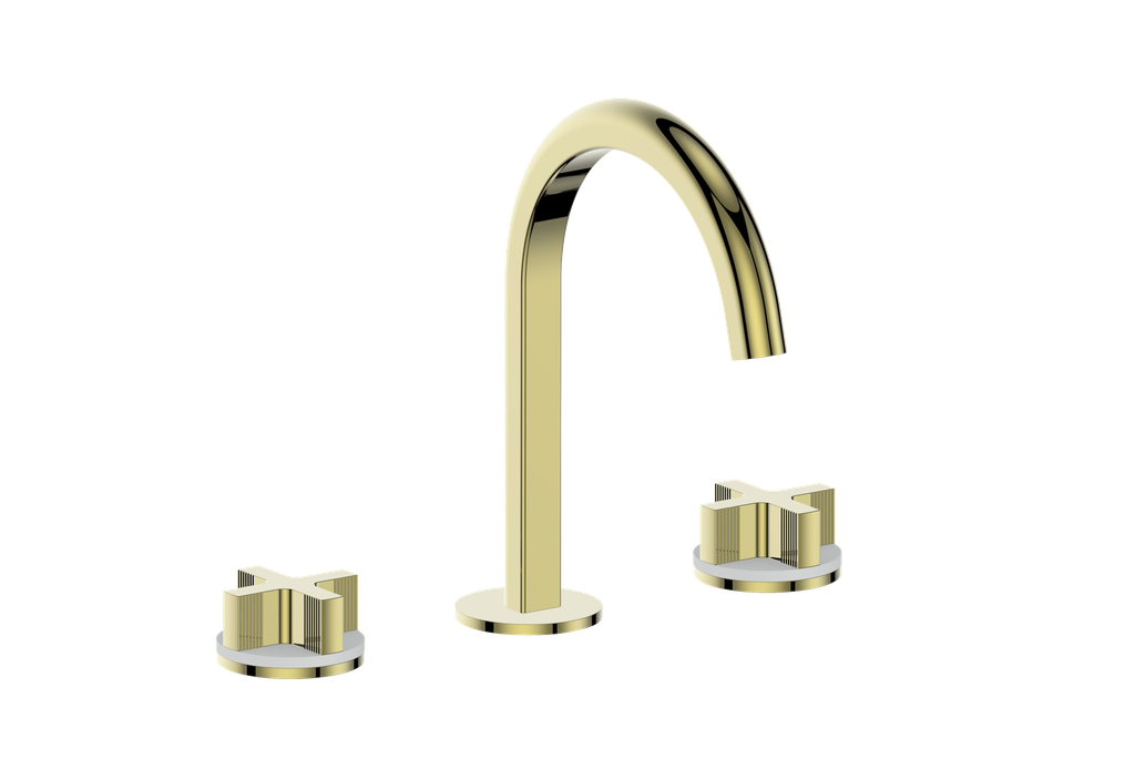 Vogt Mond 8" C.C. Lavatory Faucet With Pop-Up Drain - Cross Handle