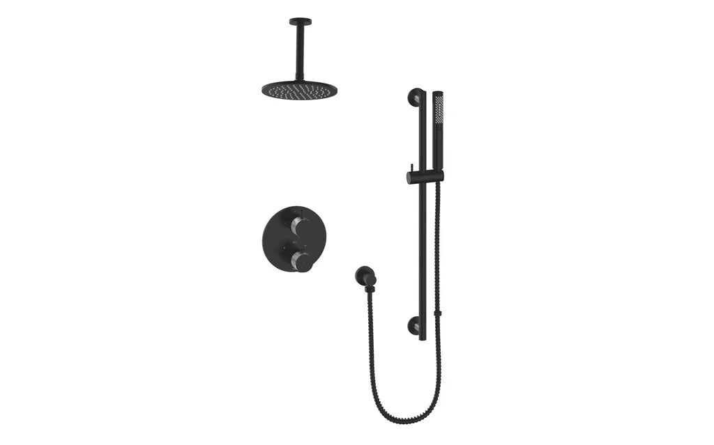 Vogt Drava 2-Way Thermostatic Shower System with Rough-In Valve