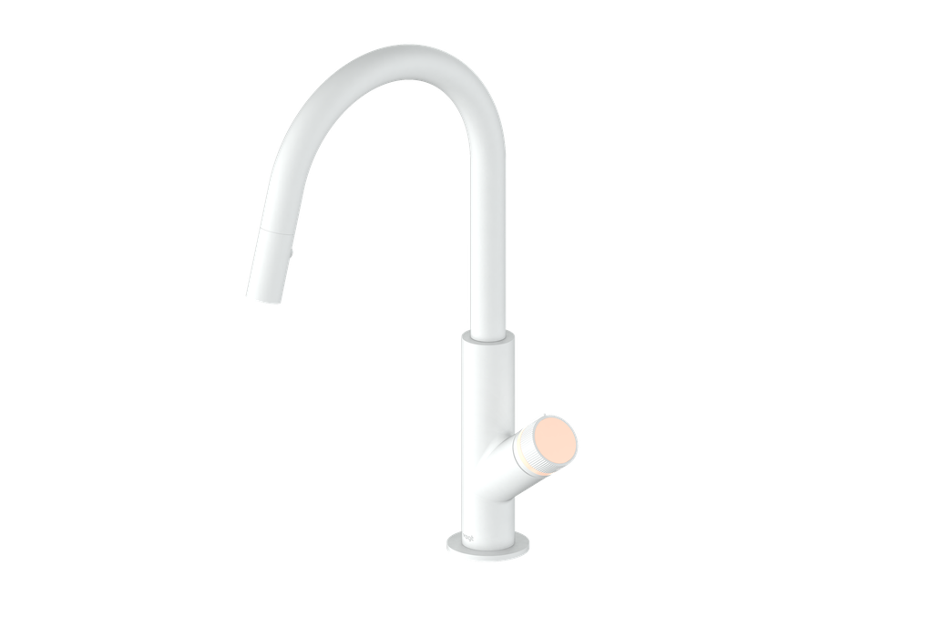 Vogt Mond 16" Kitchen Faucet in Matte White, KF.16M1.1504.MW