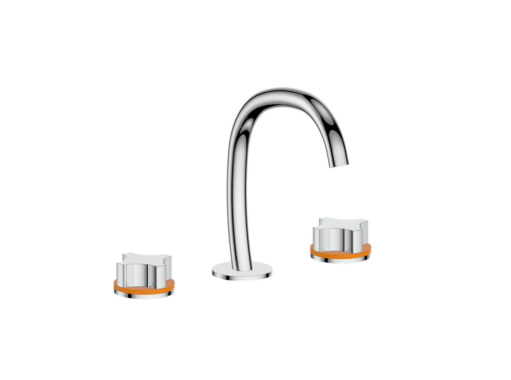 Vogt Mond 8" C.C. Lavatory Faucet With Pop-Up Drain - Crescent Handle - BF.M2.1331