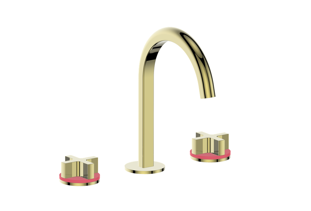 Vogt Mond 8" C.C. Lavatory Faucet With Pop-Up Drain - Cross Handle
