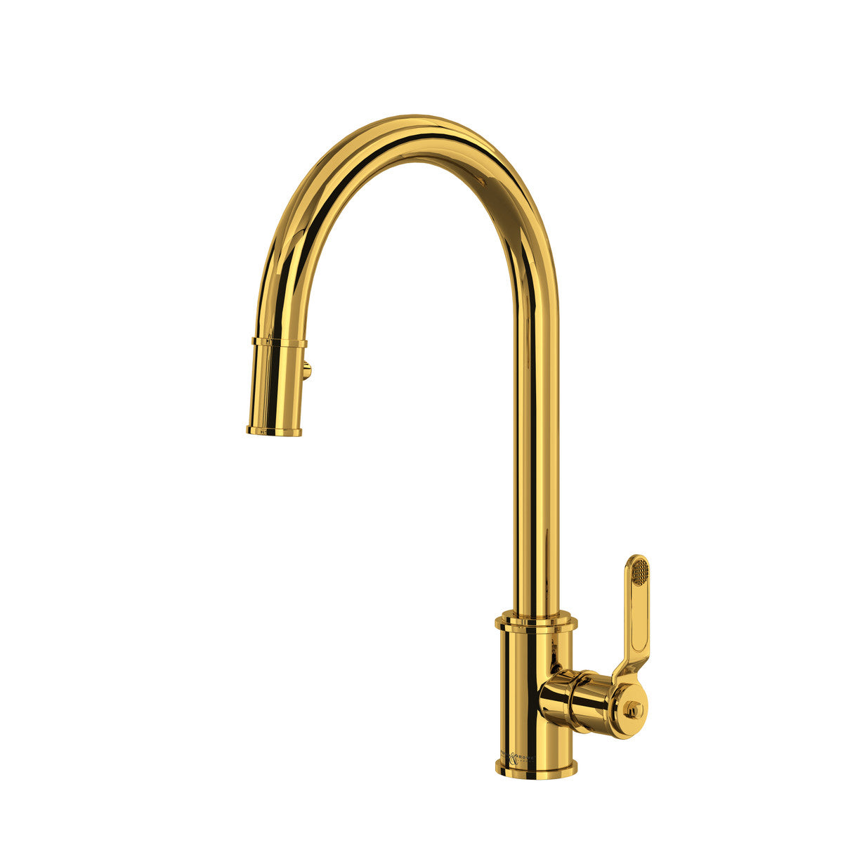 Perrin & Rowe Armstrong Pull-Down Kitchen Faucet With C-Spout Dual Spray 1.8 GPM